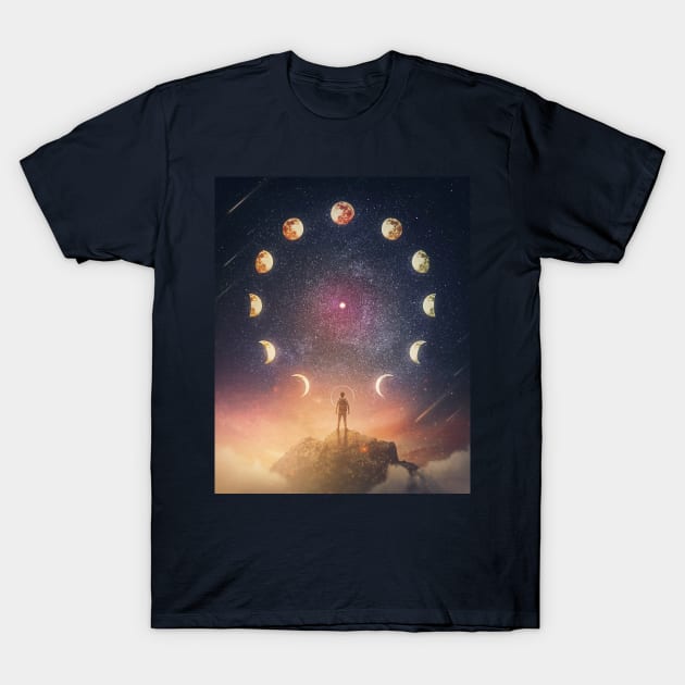 Lunar eclipse T-Shirt by psychoshadow